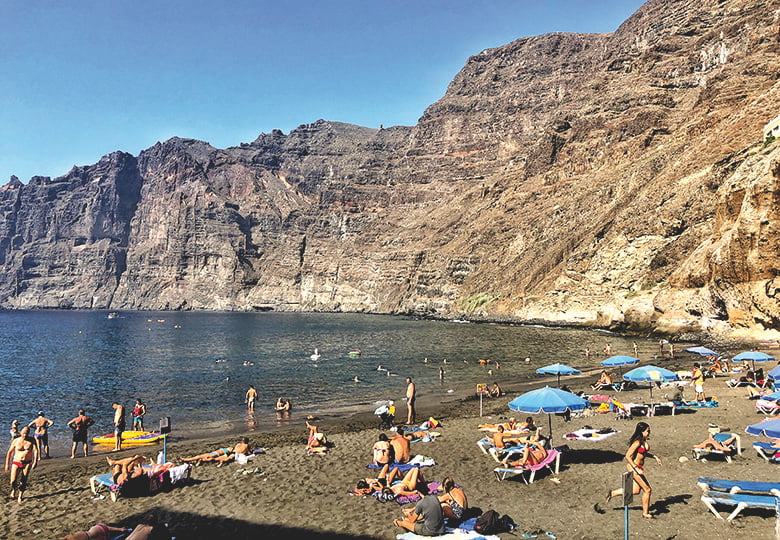 Sicherheit im Strand Kanaren