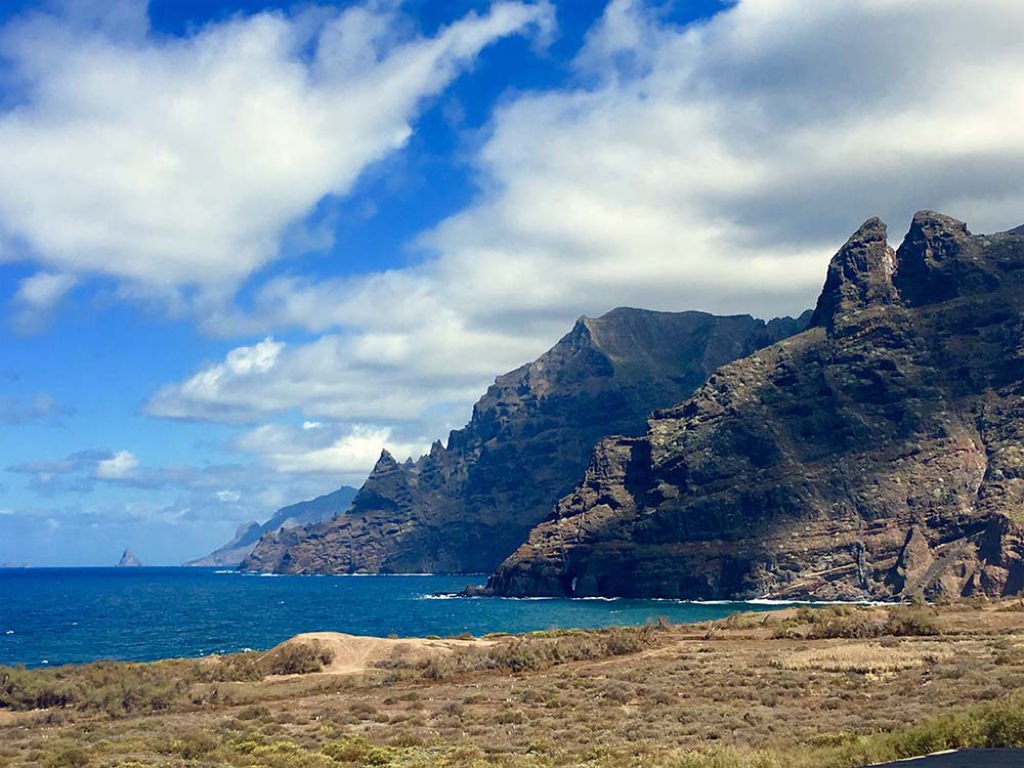 Landschaft in Punta Del Hidalgo Teneriffa
