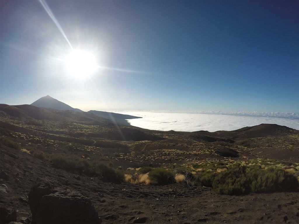Sonne auf dem Teide