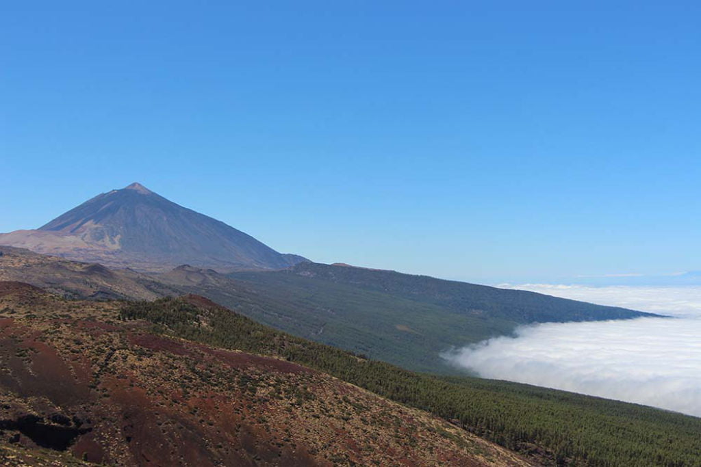 Landschaft von Teide mit Wolkenmeer auf Teneriffa