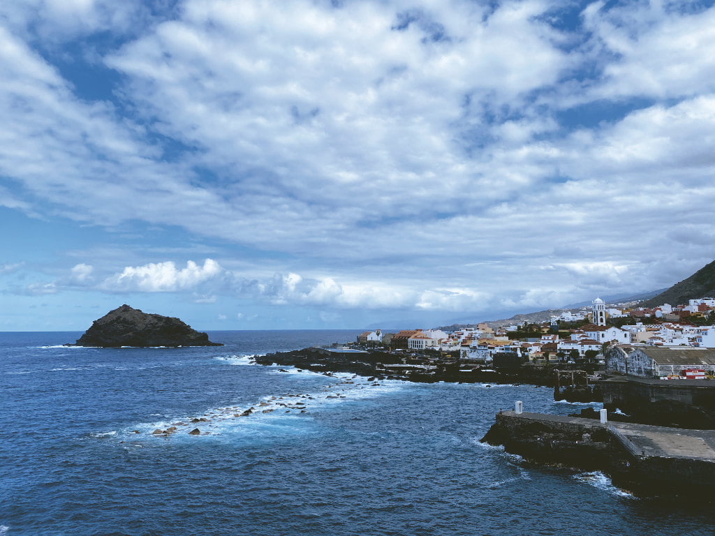 Die Küste von Garachico auf Teneriffa
