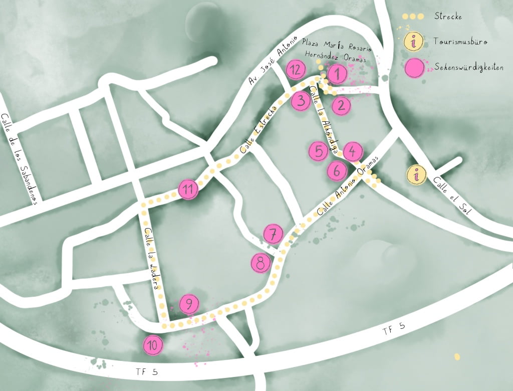 Rundgang historischer Ortskern San Juan de La Rambla