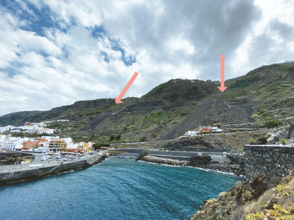 Aussicht zu den Acantilados de La Culata Teneriffa
