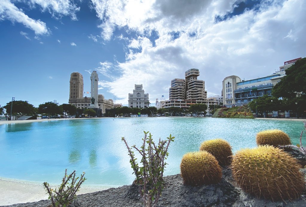Plaza España in Santa Cruz de Tenerife auf Teneriffa