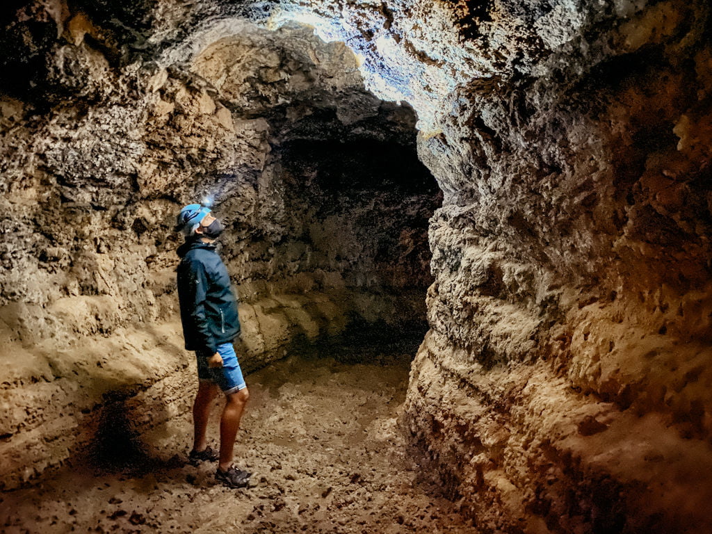 Im innere der Cueva del Viento auf Teneriffa